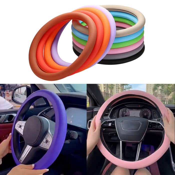 Car Silicone Steering Wheel Elastic Glove