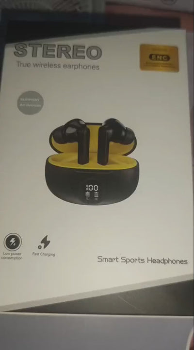 Professional Display Earbuds Stereo 895b Wireless Bluetooth Earbuds | Mic In-ear Headphones With Led Display