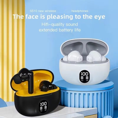 Professional Display Earbuds Stereo 895b Wireless Bluetooth Earbuds | Mic In-ear Headphones With Led Display