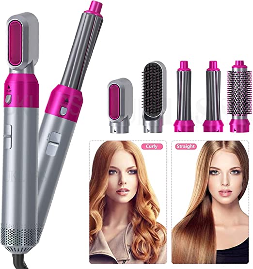 5 In 1 Electric Hair Dryer Brush | Blow Dryer Hair Comb Curling
