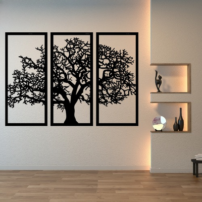 3d Tree Wall Art | Wooden Tree Wall Art