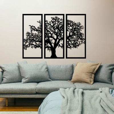 3d Tree Wall Art | Wooden Tree Wall Art