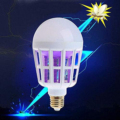 2-in-1 LED Mosquito Killer Bulb | 15W Insect Zapper Light