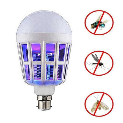 2-in-1 LED Mosquito Killer Bulb | 15W Insect Zapper Light