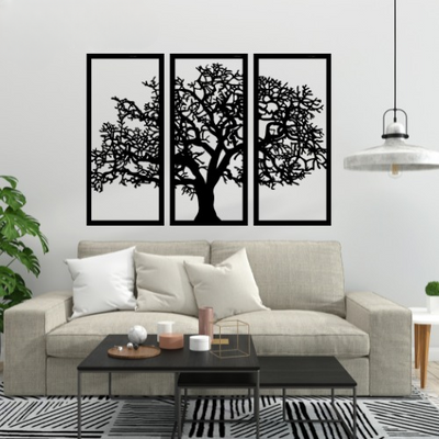 3d Tree Wall Art | Wooden Tree Wall Art