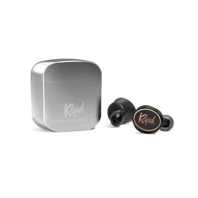 Klipsch T5 True Wireless Earphones With Charging Case,silver Color Body