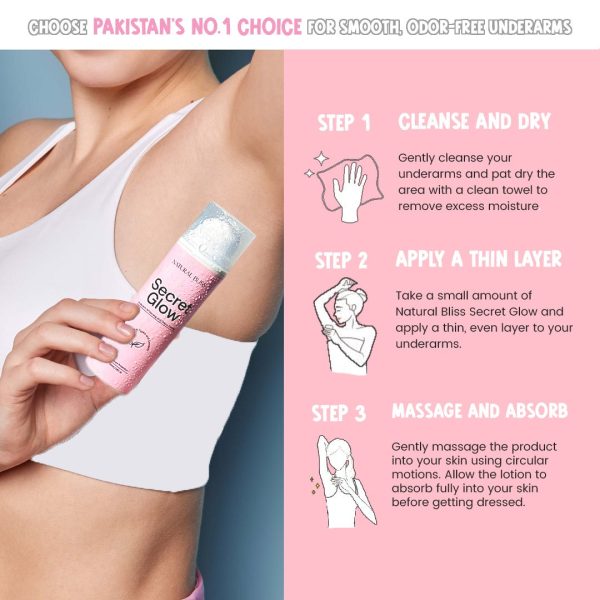 Secret Glow Original Underarm Brightening & Odor Control Cream
