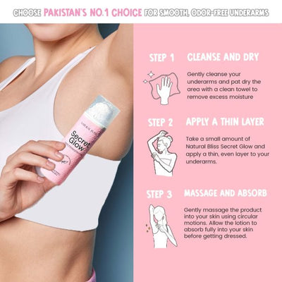 Secret Glow Original Underarm Brightening & Odor Control Cream
