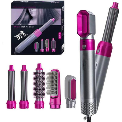 5 In 1 Electric Hair Dryer Brush | Blow Dryer Hair Comb Curling