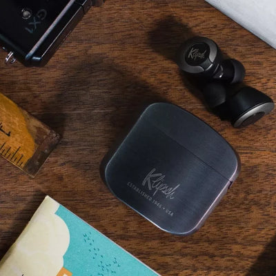 Klipsch T5 True Wireless Earphones With Charging Case,silver Color Body